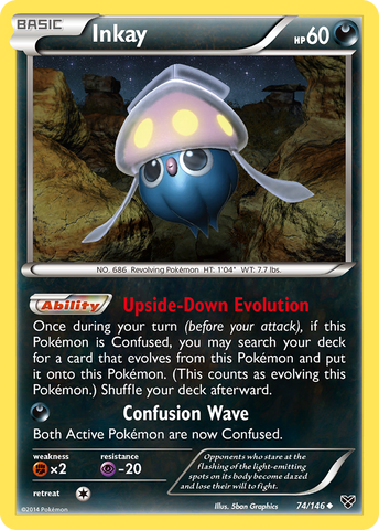 Inkay (74/146) [XY: Base Set] Reverse Holofoil