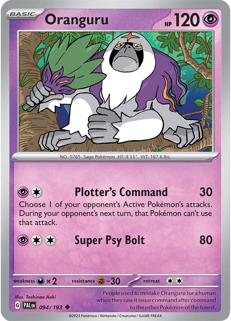 Oranguru (094/193) [Scarlet & Violet: Paldea Evolved] Reverse Holofoil