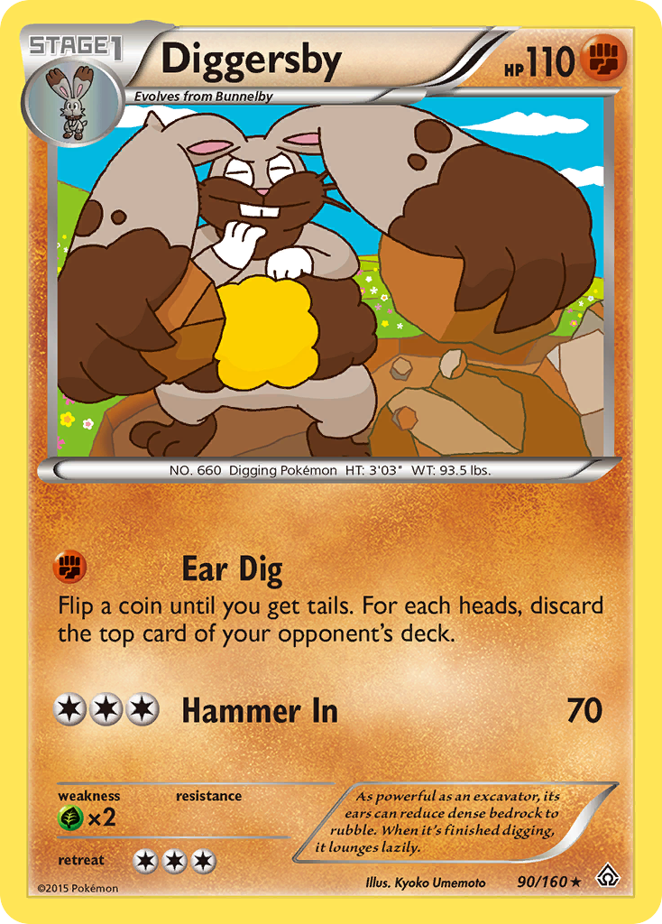 Diggersby (90/160) [XY: Primal Clash] Reverse Holofoil