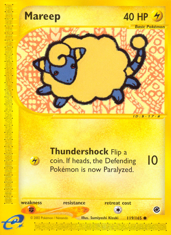 Mareep (119/165) [Expedition: Base Set] Reverse Holofoil