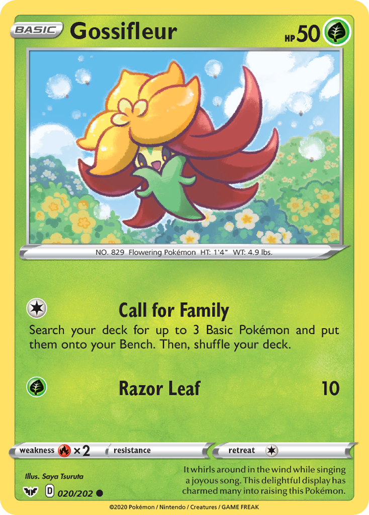 Gossifleur (020/202) [Sword & Shield: Base Set] Reverse Holofoil