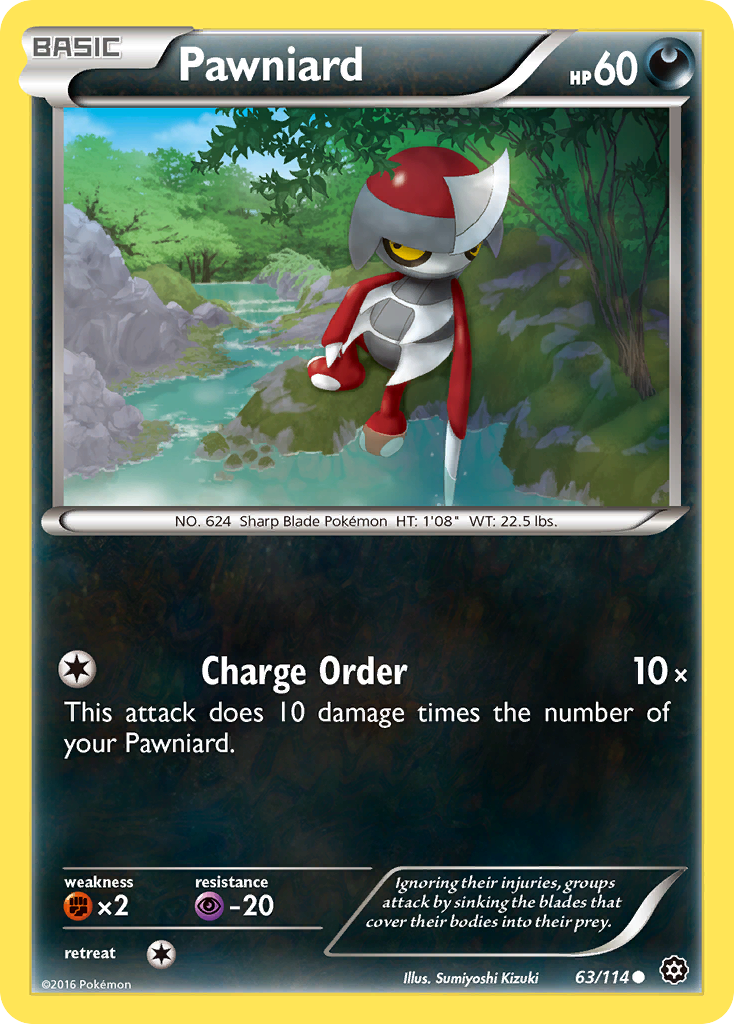 Pawniard (63/114) [XY: Steam Siege] Reverse Holofoil