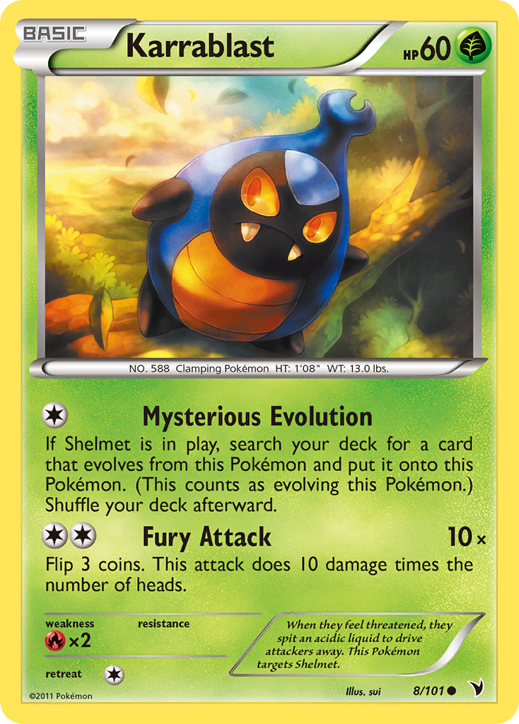 Karrablast (8/101) [Black & White: Noble Victories] Reverse Holofoil