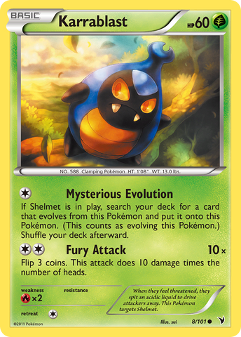 Karrablast (8/101) [Black & White: Noble Victories] Reverse Holofoil