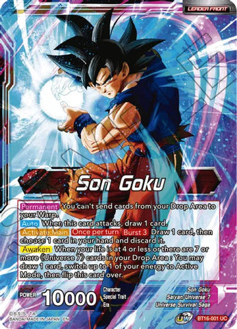 Son Goku // Son Goku, Supreme Warrior (BT16-001) [Realm of the Gods] Parallel Foil