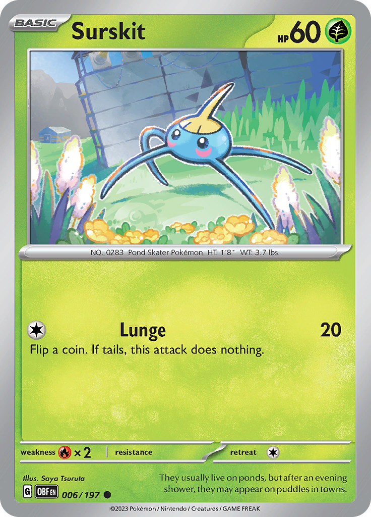 Surskit (006/197) [Scarlet & Violet: Obsidian Flames] Reverse Holofoil