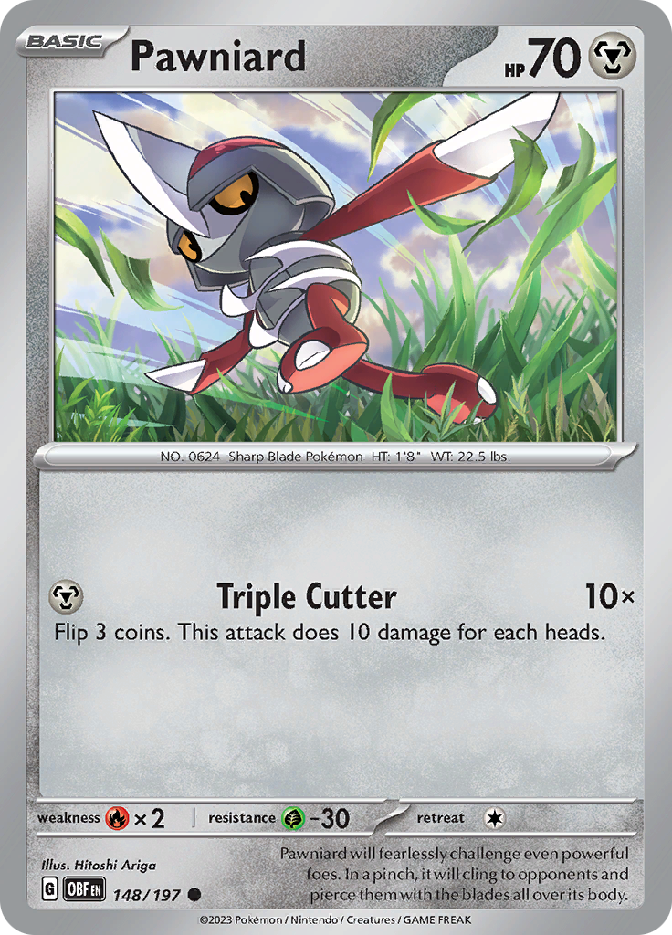 Pawniard (148/197) [Scarlet & Violet: Obsidian Flames] Reverse Holofoil