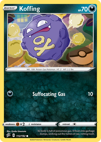 Koffing (112/192) [Sword & Shield: Rebel Clash] Reverse Holofoil