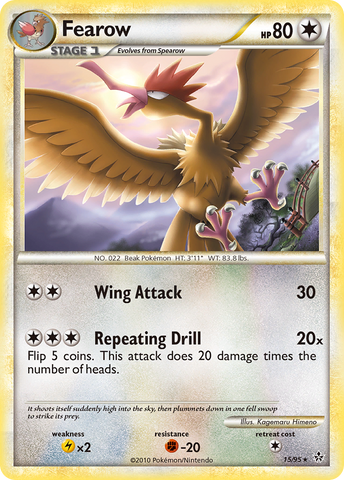 Fearow (15/95) [HeartGold & SoulSilver: Unleashed] Reverse Holofoil