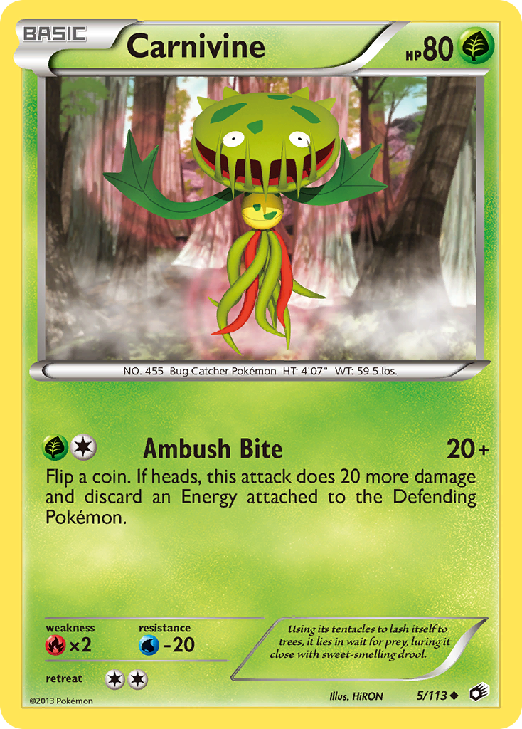 Carnivine (5/113) [Black & White: Legendary Treasures] Reverse Holofoil