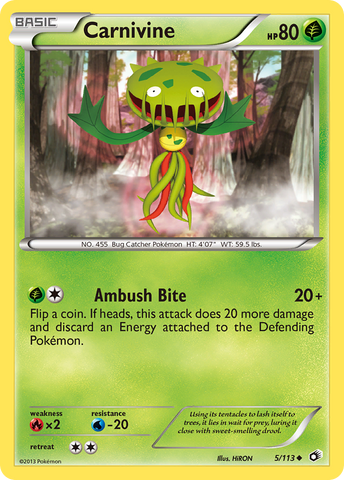 Carnivine (5/113) [Black & White: Legendary Treasures] Reverse Holofoil
