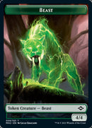 Beast // Clue (15) Double-Sided Token [Modern Horizons 2 Tokens] Foil
