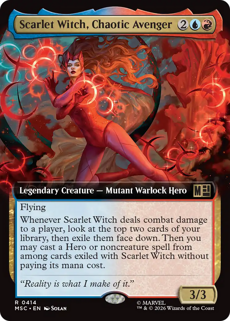 Scarlet Witch, Chaotic Avenger (Extended Art) [Marvel Super Heroes Commander] Foil