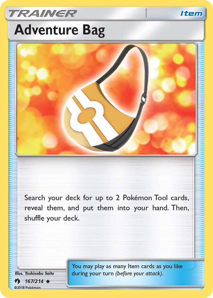 Adventure Bag (167/214) [Sun & Moon: Lost Thunder] Reverse Holofoil