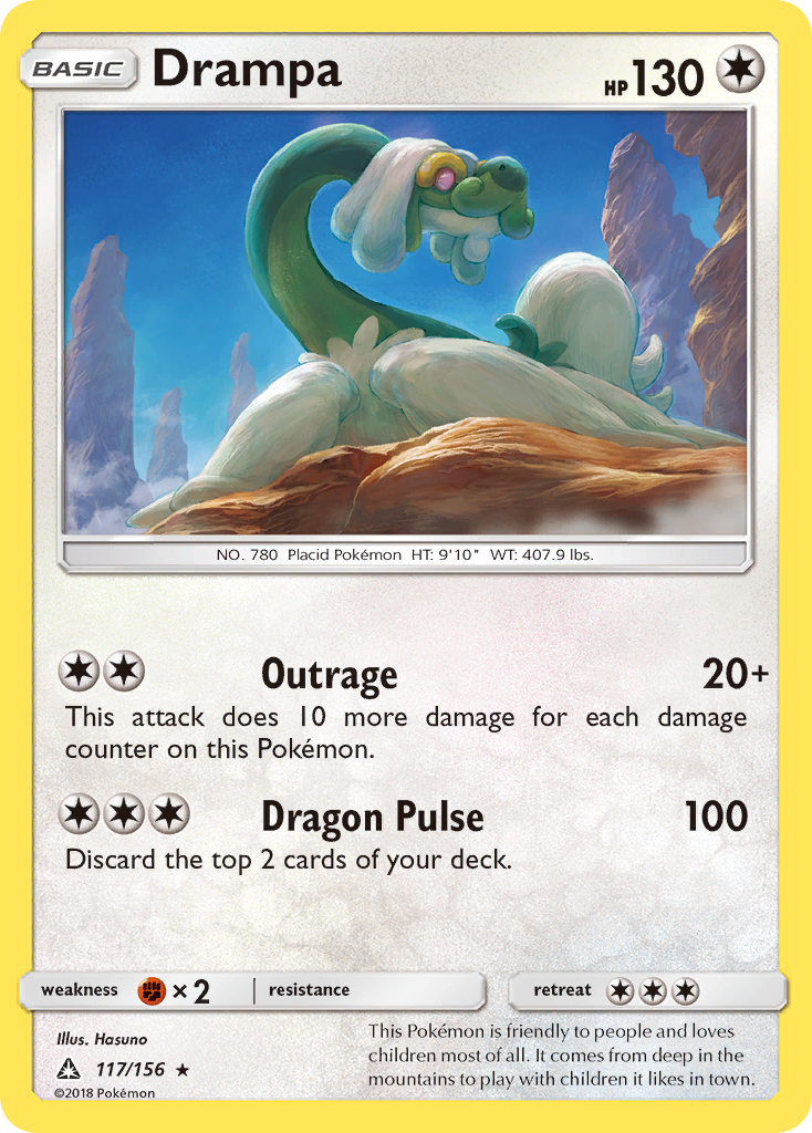Drampa (117/156) [Sun & Moon: Ultra Prism] Reverse Holofoil