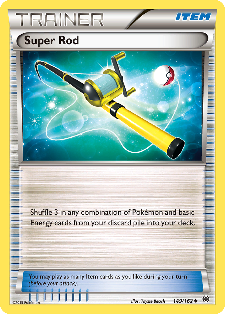 Super Rod (149/162) [XY: BREAKthrough] Reverse Holofoil