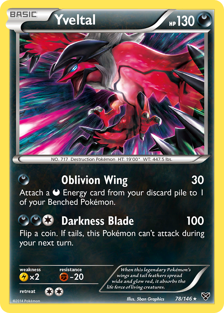 Yveltal (78/146) [XY: Base Set] Reverse Holofoil