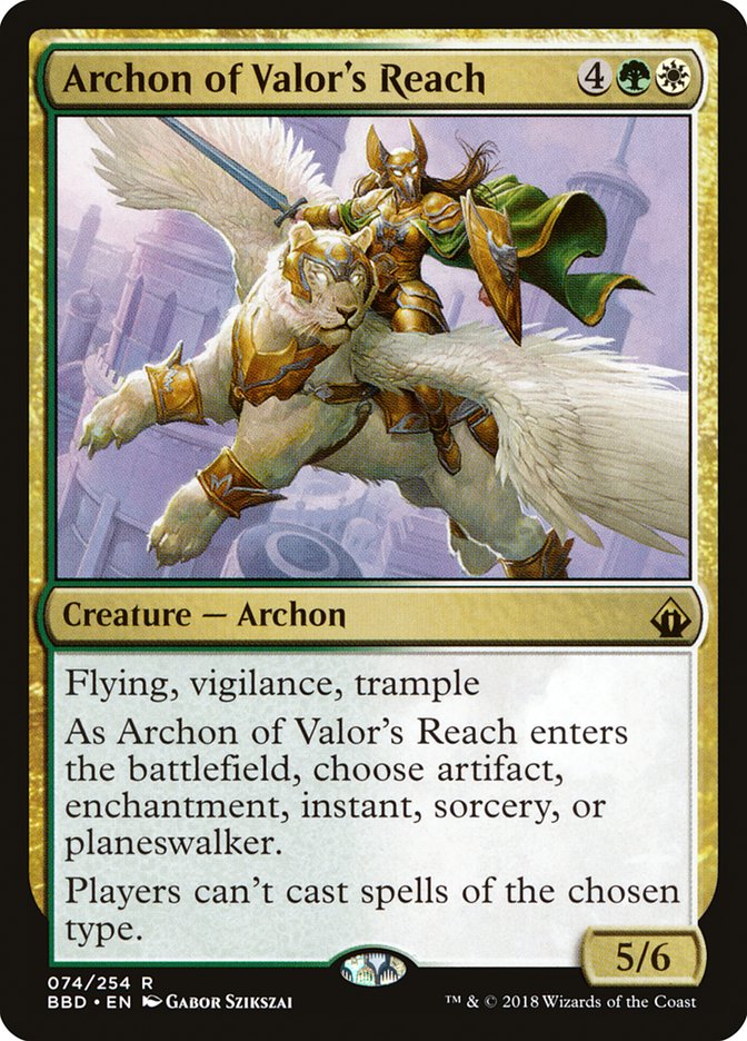 Archon of Valor's Reach [Battlebond] Foil