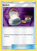 Switch (132/149) [Sun & Moon: Base Set] Reverse Holofoil