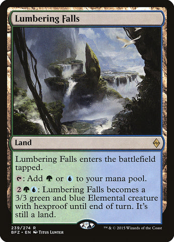 Lumbering Falls [Battle for Zendikar] Foil