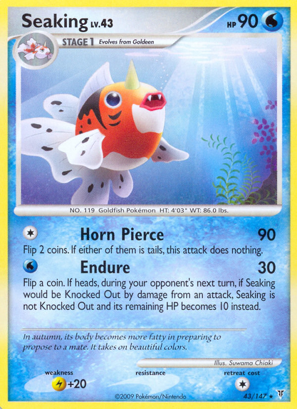 Seaking (43/147) [Platinum: Supreme Victors] Reverse Holofoil