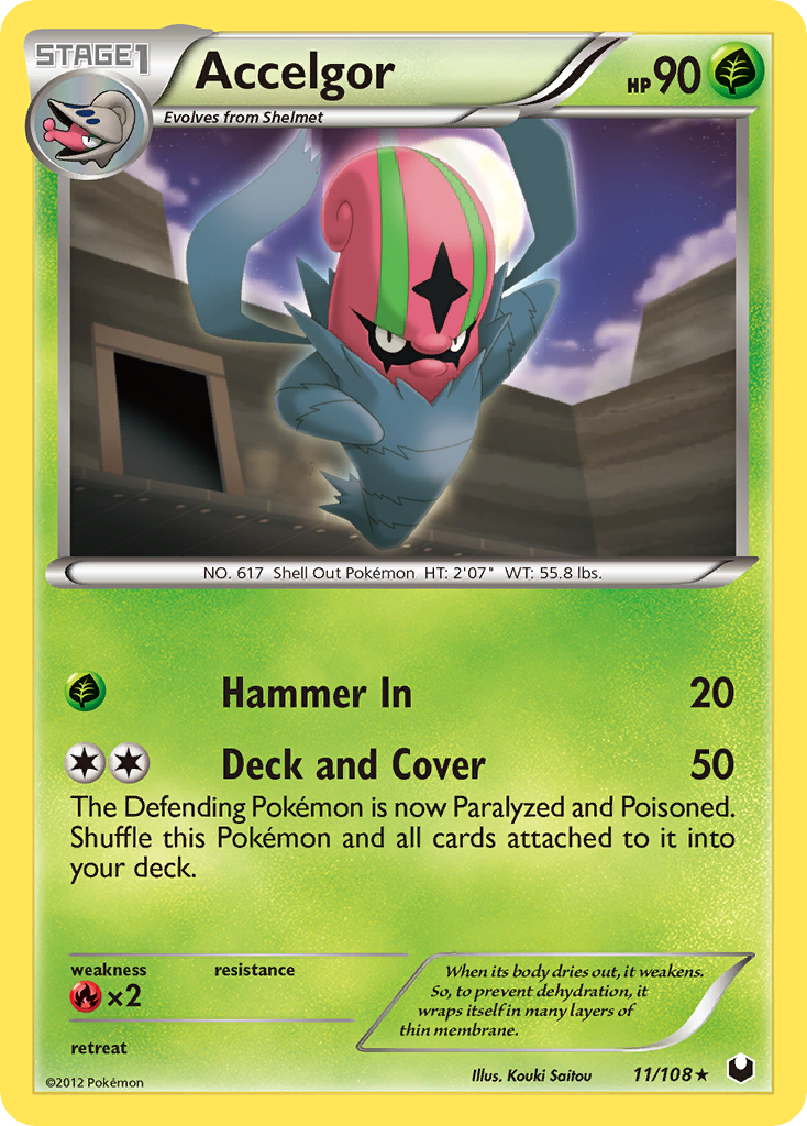Accelgor (11/108) [Black & White: Dark Explorers] Reverse Holofoil