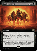 Back in Town (Extended Art) [Outlaws of Thunder Junction Commander] Foil