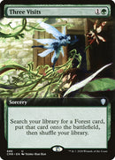 Three Visits (Extended Art) [Commander Legends] Foil