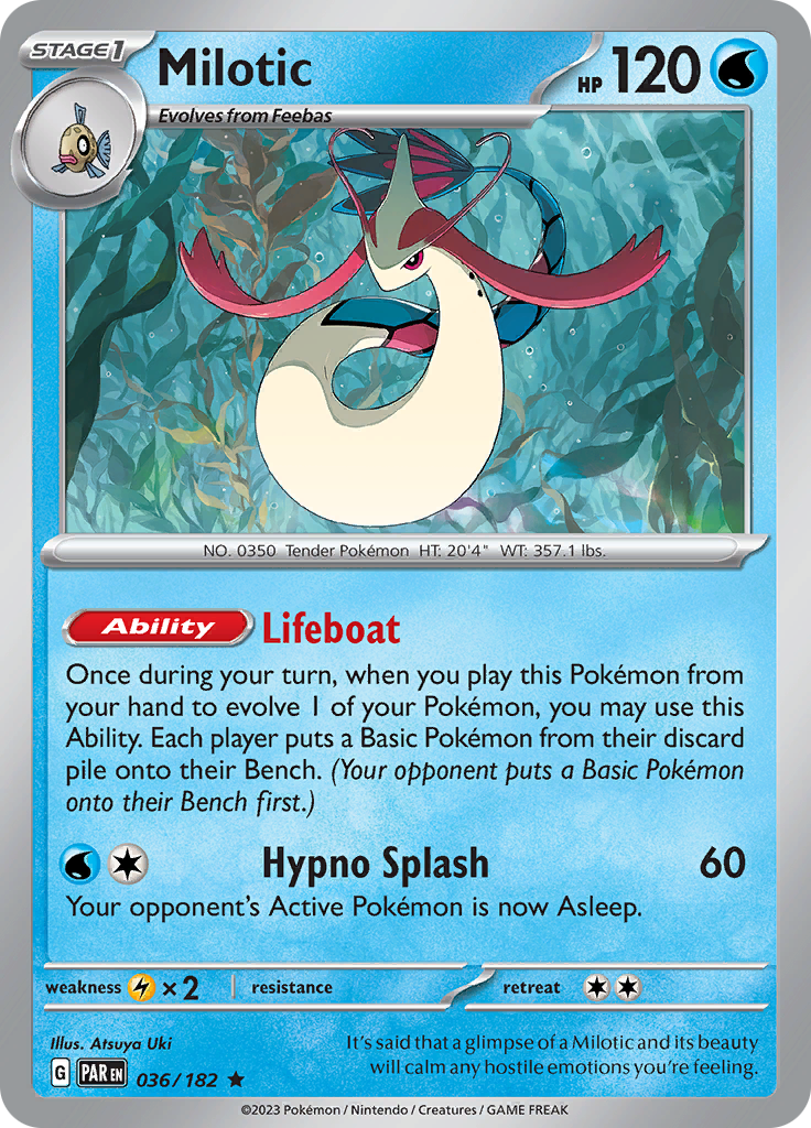 Milotic (036/182) [Scarlet & Violet: Paradox Rift] Reverse Holofoil