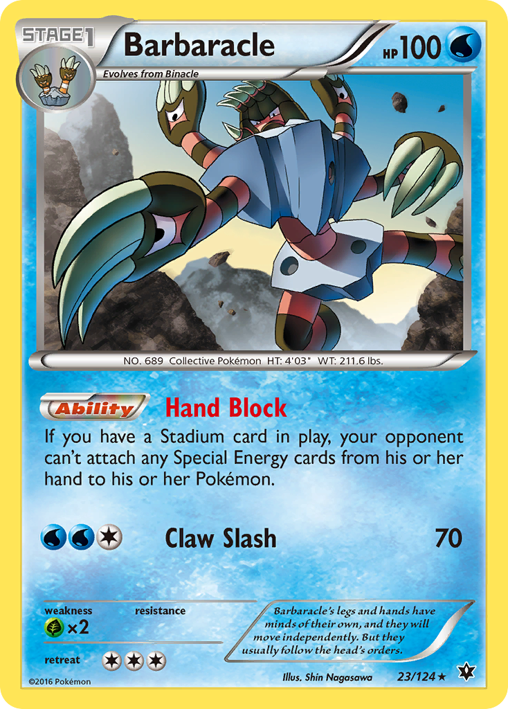 Barbaracle (23/124) [XY: Fates Collide] Reverse Holofoil