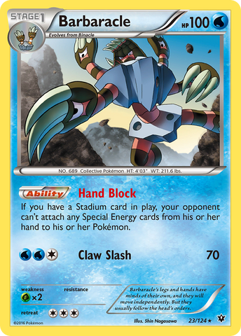 Barbaracle (23/124) [XY: Fates Collide] Reverse Holofoil