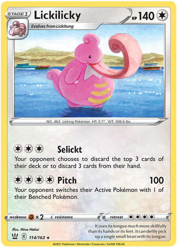Lickilicky (114/163) [Sword & Shield: Battle Styles] Reverse Holofoil