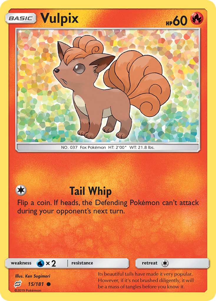 Vulpix (15/181) [Sun & Moon: Team Up] Reverse Holofoil