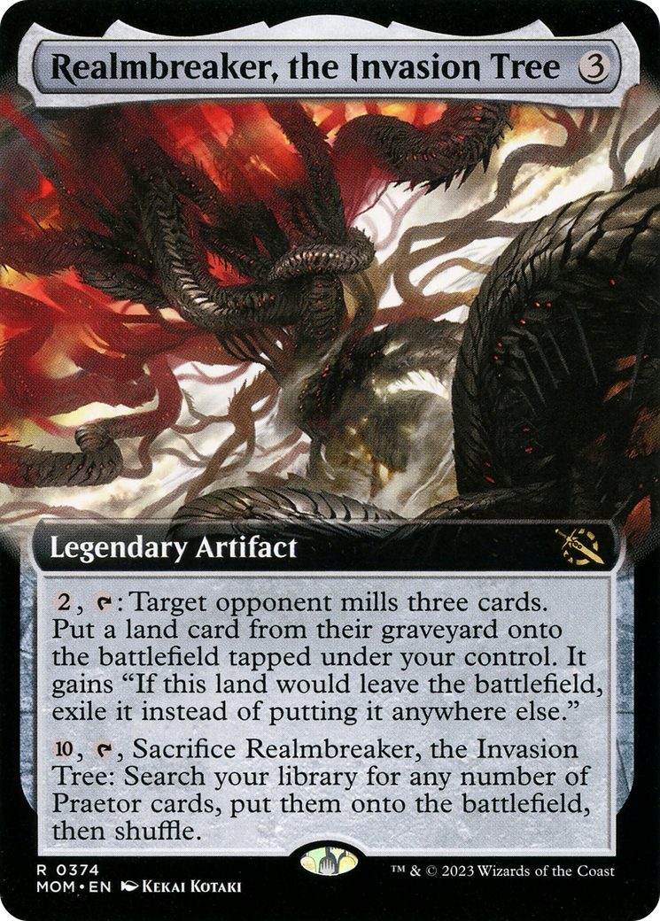 Realmbreaker, the Invasion Tree (Extended Art) [March of the Machine] Foil