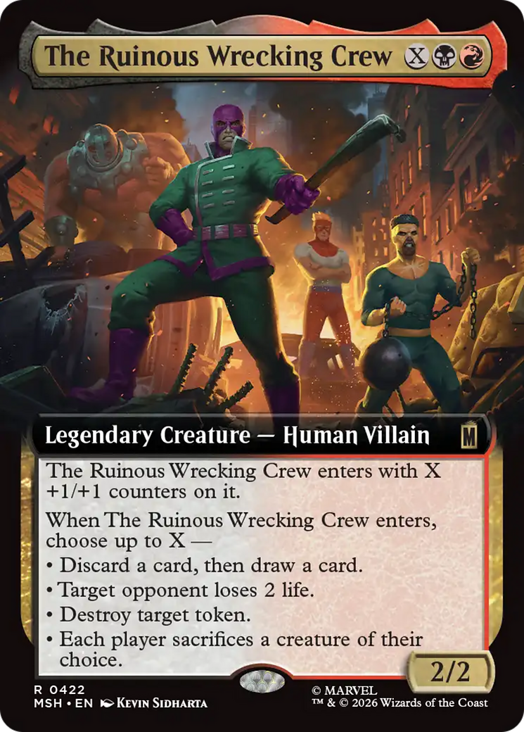 The Ruinous Wrecking Crew (Extended Art) [Marvel Super Heroes] Foil