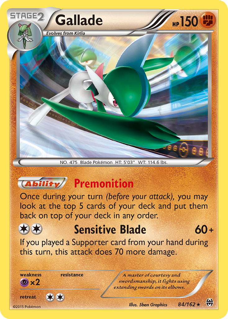 Gallade (84/162) [XY: BREAKthrough] Reverse Holofoil
