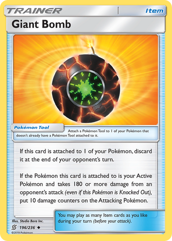 Giant Bomb (196/236) [Sun & Moon: Unified Minds] Reverse Holofoil