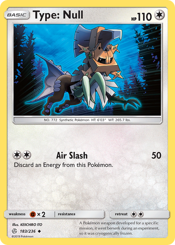 Type: Null (183/236) [Sun & Moon: Cosmic Eclipse] Reverse Holofoil