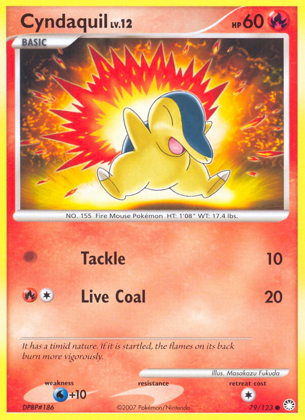 Cyndaquil (79/123) [Diamond & Pearl: Mysterious Treasures] Reverse Holofoil