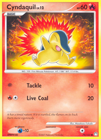 Cyndaquil (79/123) [Diamond & Pearl: Mysterious Treasures] Reverse Holofoil
