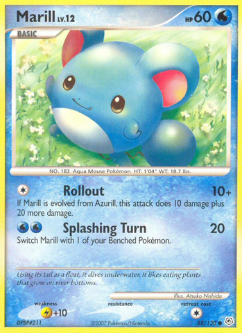 Marill (88/130) [Diamond & Pearl: Base Set] Reverse Holofoil