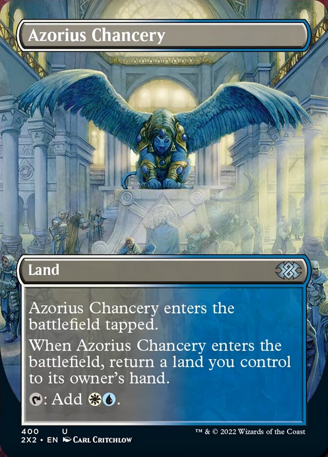 Azorius Chancery (Borderless Alternate Art) [Double Masters 2022] Foil