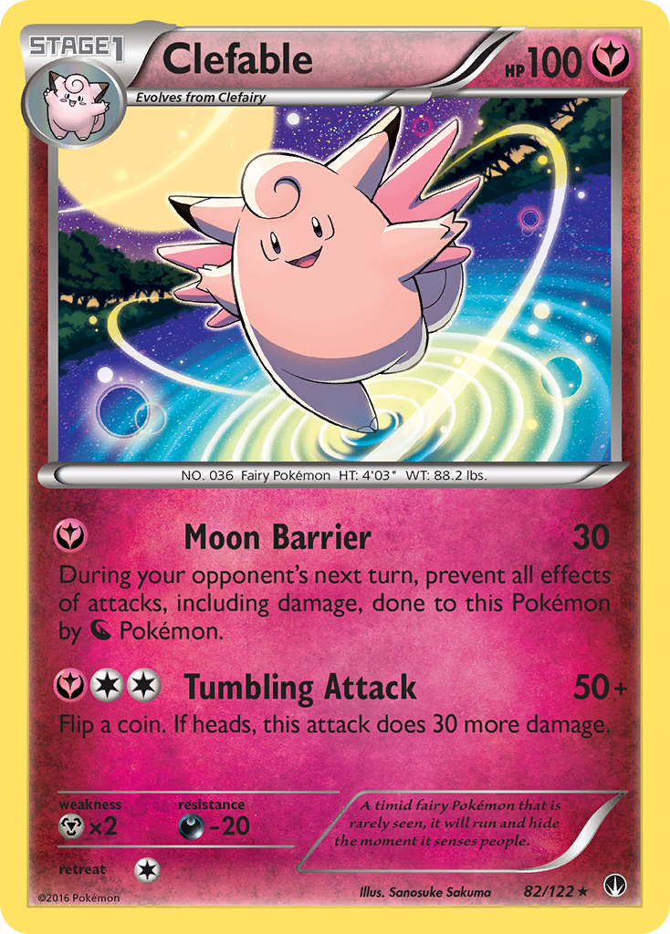 Clefable (82/122) [XY: BREAKpoint] Reverse Holofoil
