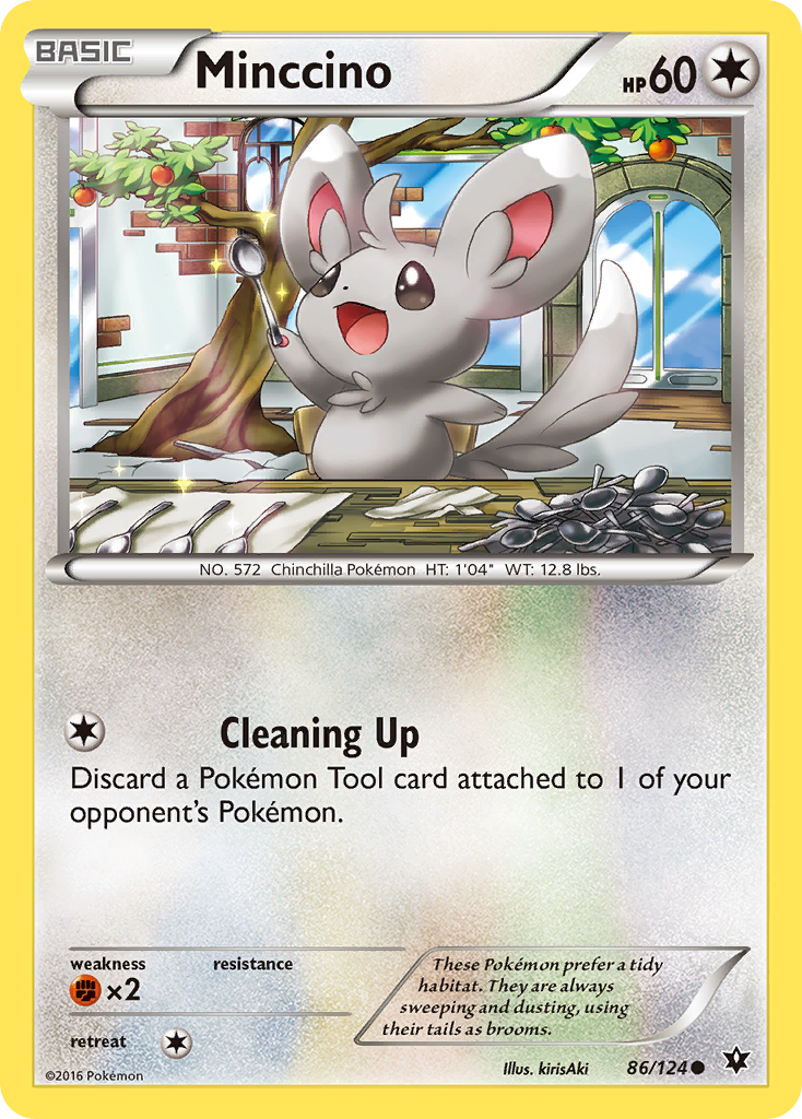 Minccino (86/124) [XY: Fates Collide] Reverse Holofoil