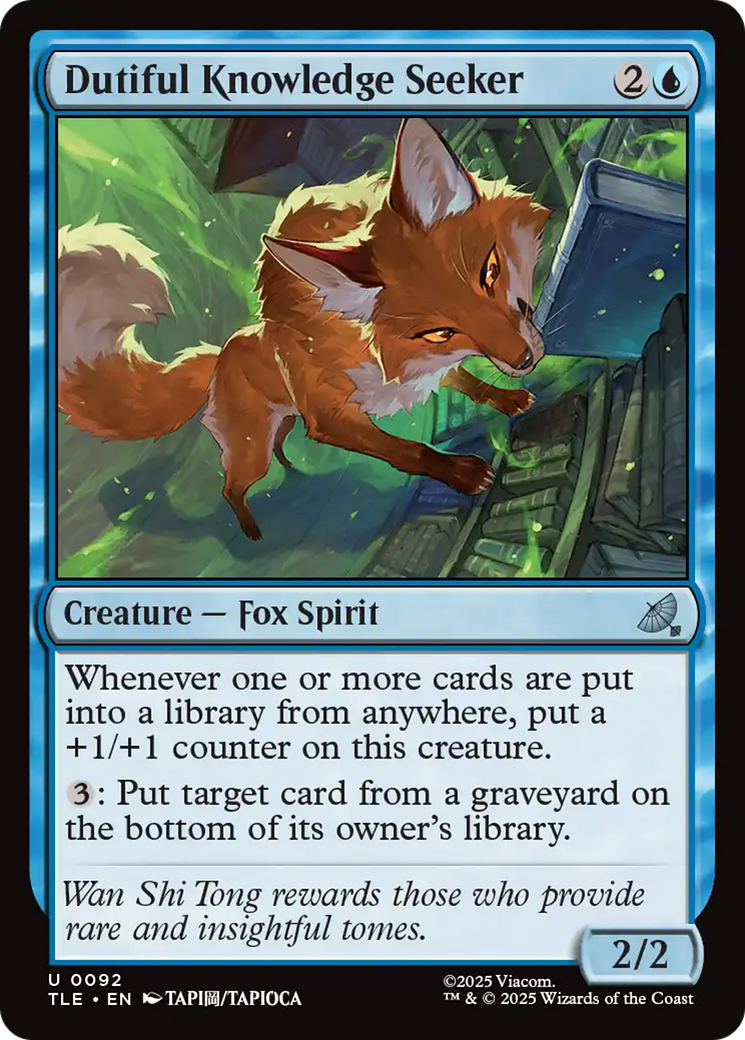 Dutiful Knowledge Seeker [Avatar: The Last Airbender: Eternal-Legal] Foil