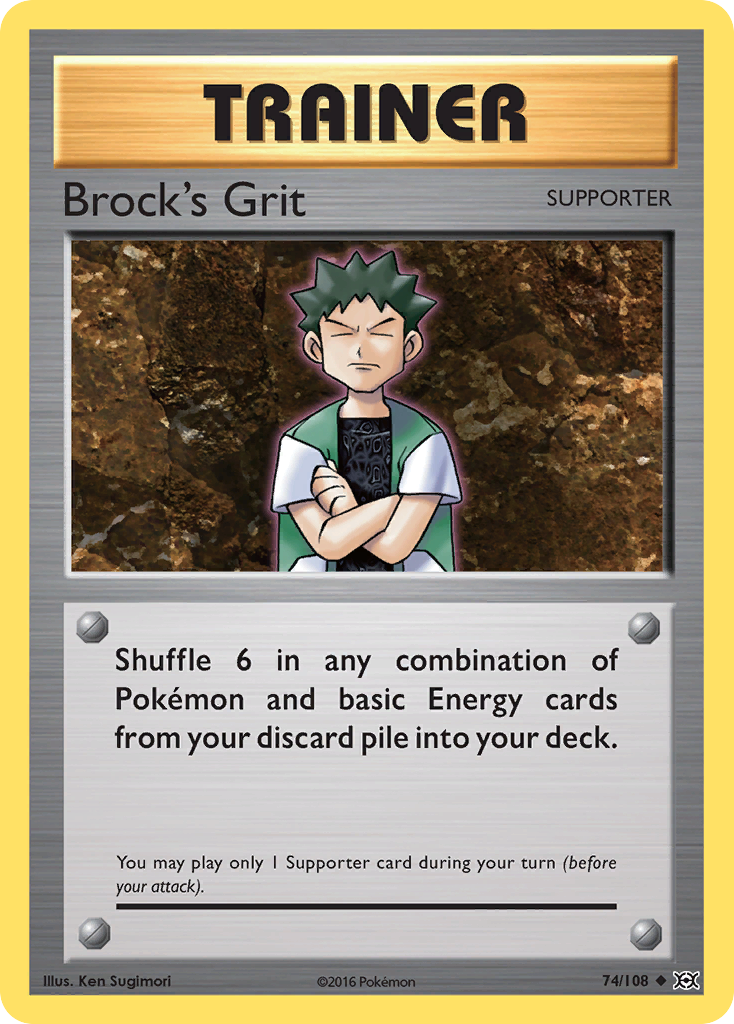 Brock's Grit (74/108) [XY: Evolutions] Reverse Holofoil