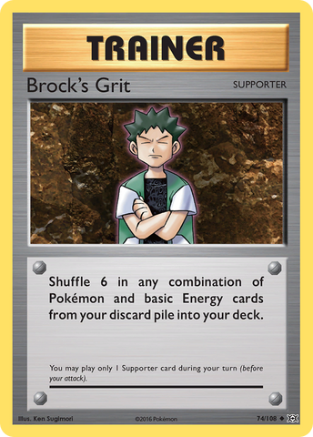 Brock's Grit (74/108) [XY: Evolutions] Reverse Holofoil