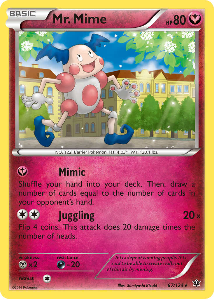 Mr. Mime (67/124) [XY: Fates Collide] Reverse Holofoil