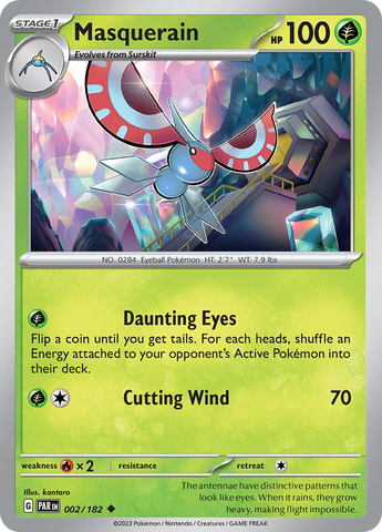 Masquerain (002/182) [Scarlet & Violet: Paradox Rift] Reverse Holofoil
