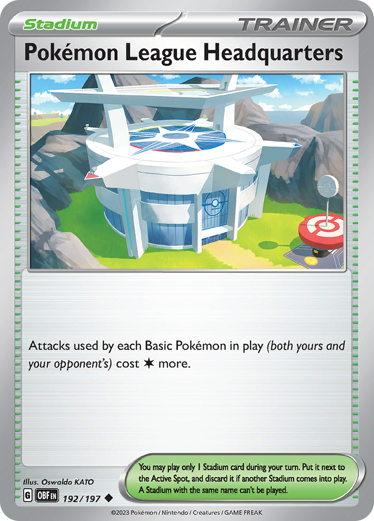 Pokemon League Headquarters (192/197) [Scarlet & Violet: Obsidian Flames] Reverse Holofoil